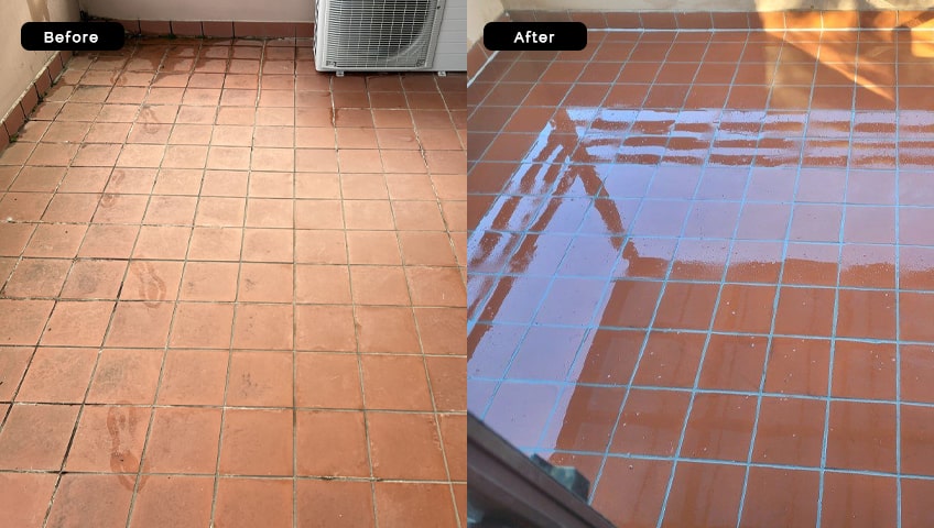How to handle a leaking balcony without removing tiles
